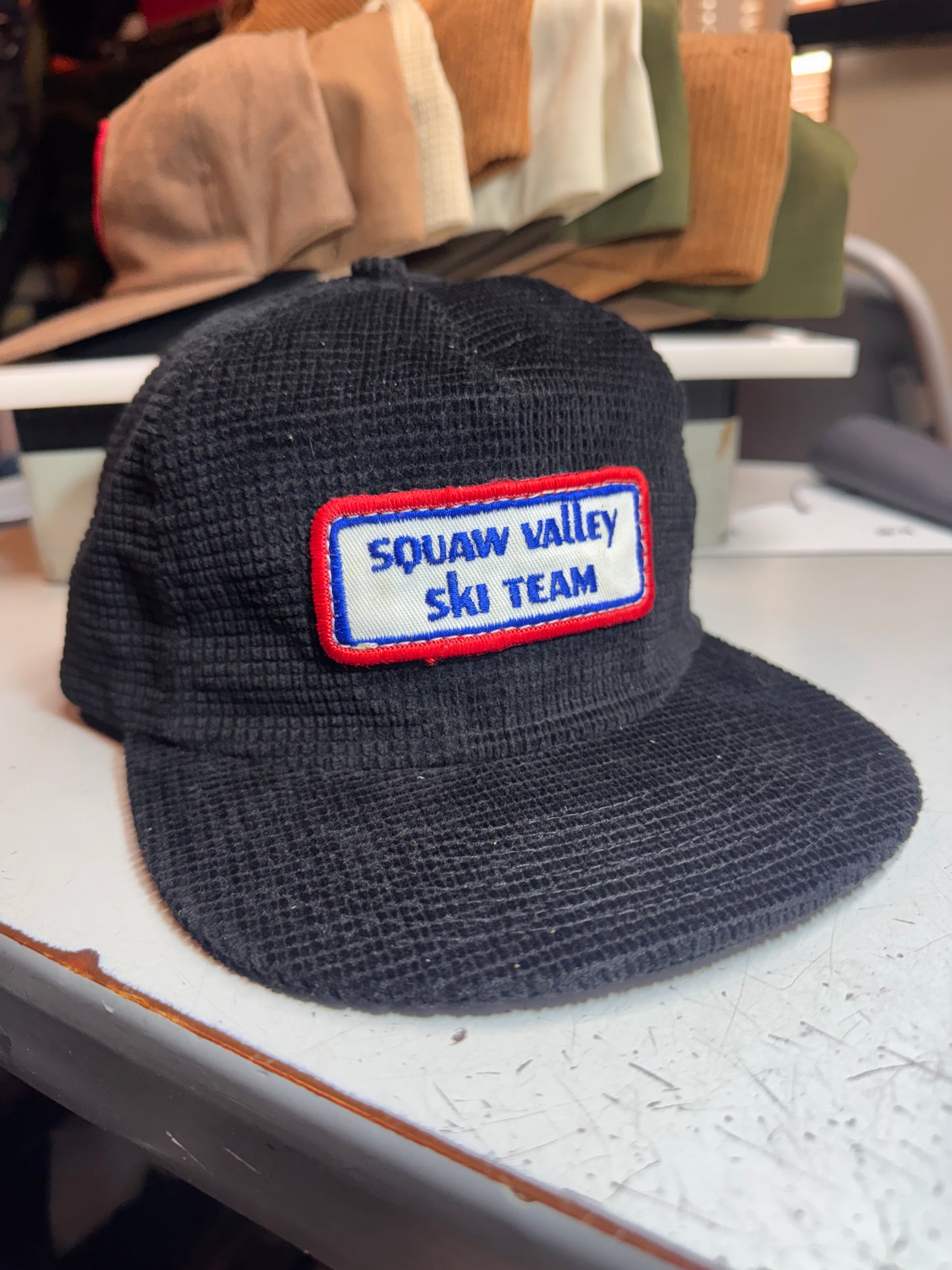 Squaw valley ski team 1/1 waffle cord snapback